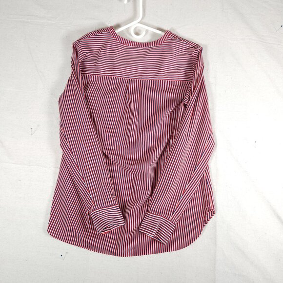 Cabi Franklin Striped Top Womens Pullover Sz M Red White Blue Patriotic Blouse - Picture 2 of 13